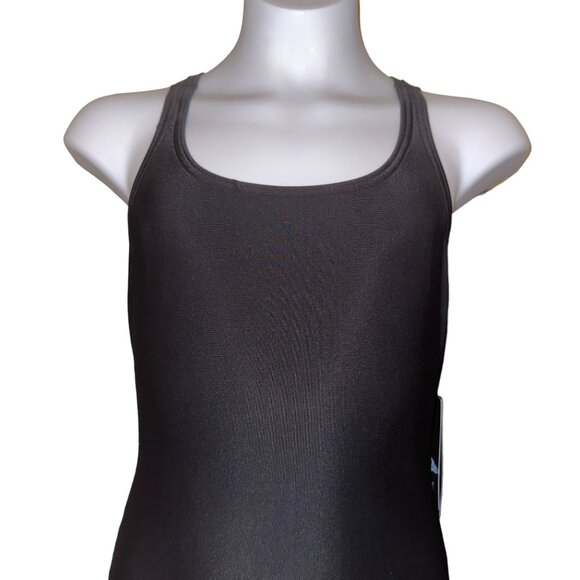 NWT Speedo Pro LT Super One Piece Swimsuit Womens 10 36 Solid Black Compression - Picture 2 of 9